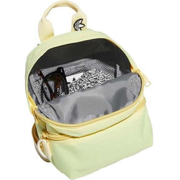 NWOT Adidas Original Trefoil 2.0 Mini Small Travel Backpack RARE Almost Yellow - Picture 2 of 10